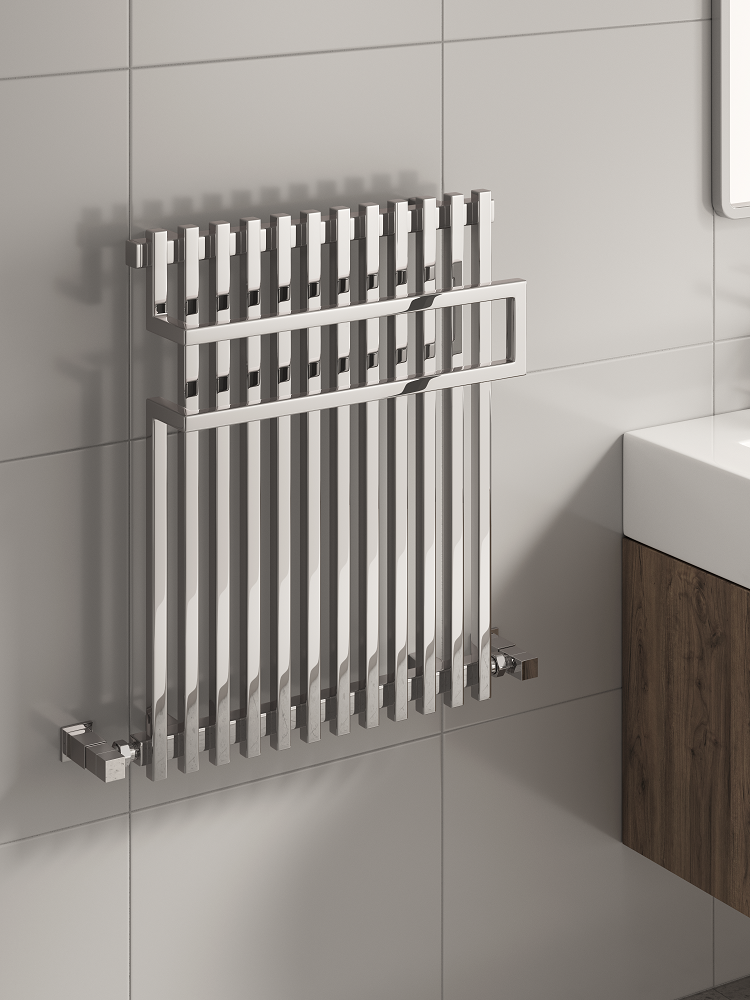 Reina Sori Anthracite Towel Rail 650 x 500mm